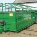 Puspriekabė, priekaba, gyvulių transportas, gyvulių vagonas,gyvulių pervežimo puspriekabė, kiaulių vežimo priekaba, karvių pervežimo priekaba, žemės ūkio priekaba, žemės ūkio puspriekabė, nauja puspriekabė gyvuliams vežti, agro priekaba